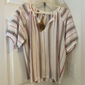 NEW!  IVY JANE primary top + white Large